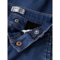 NAME IT Fleece Wide Jeans Rose Medium Blue Denim